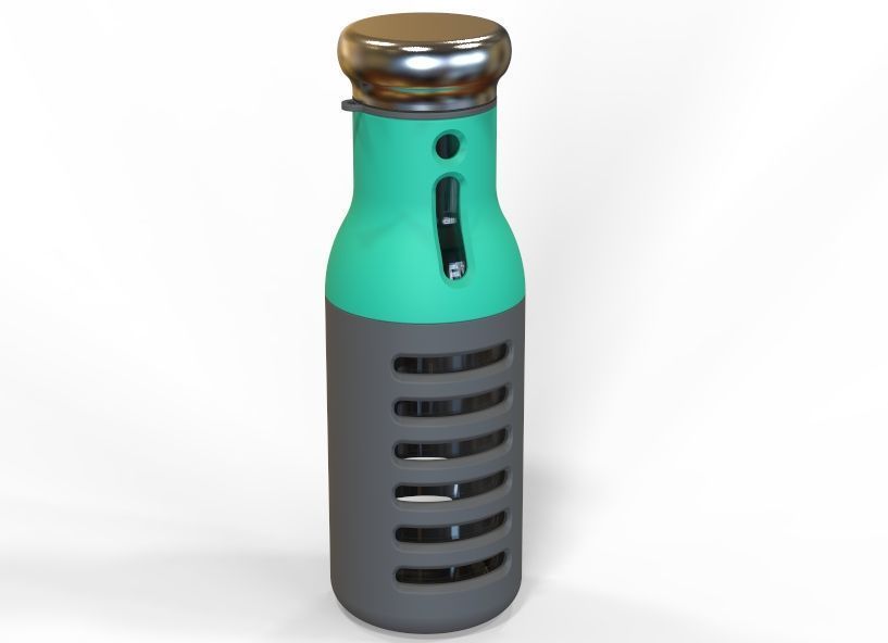 Water Bottle 3D print model_27