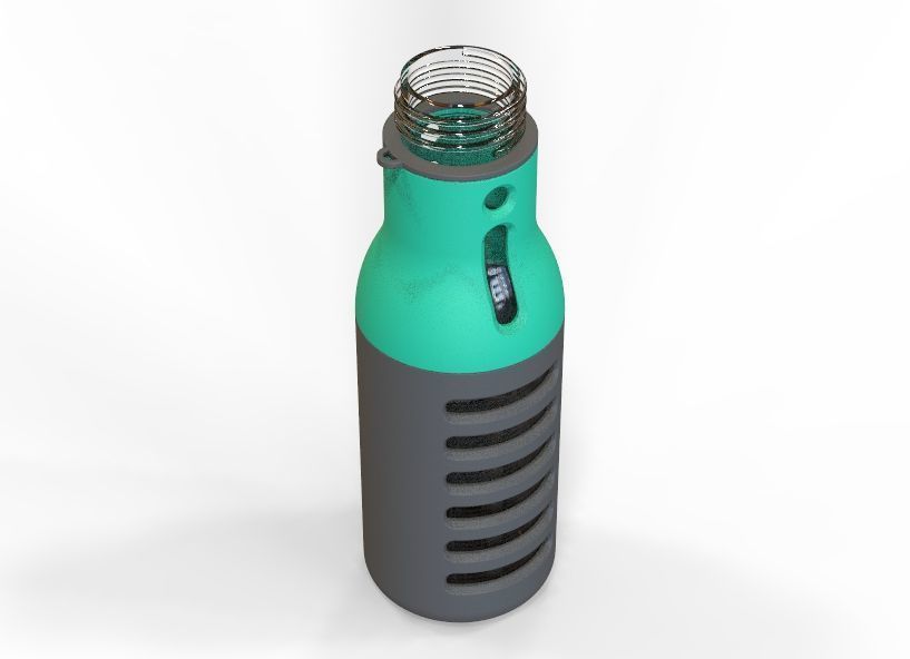 Water Bottle 3D print model_37