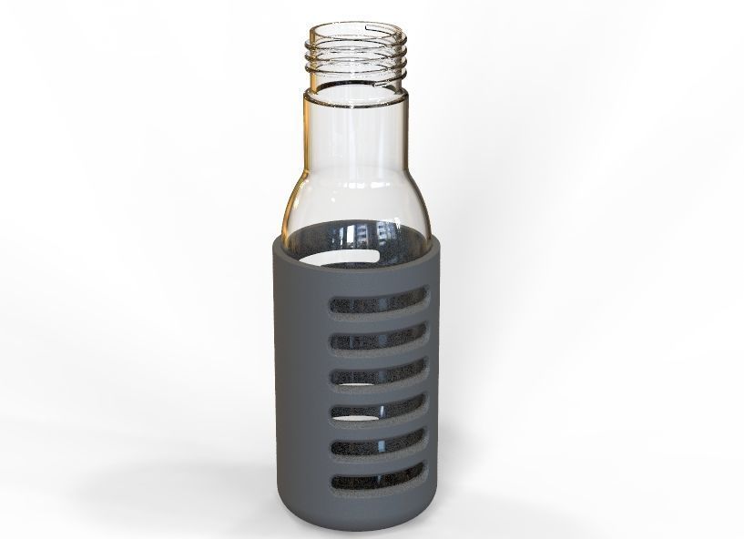 Water Bottle 3D print model_2