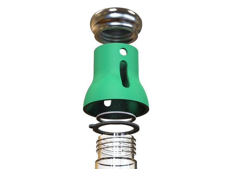 Water Bottle 3D print model_53