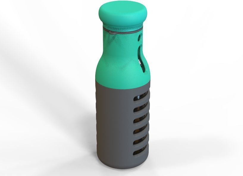 Water Bottle 3D print model_39