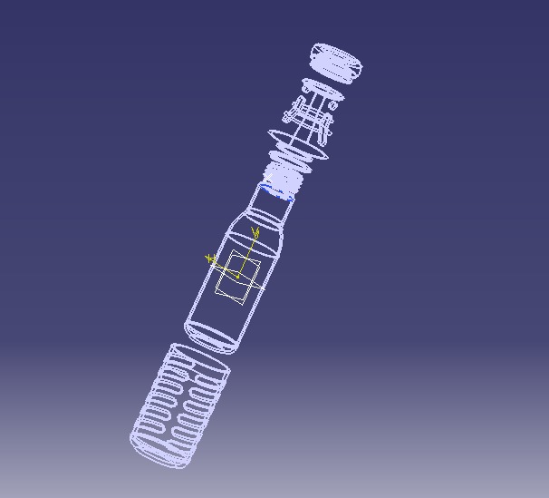 Water Bottle 3D print model_8