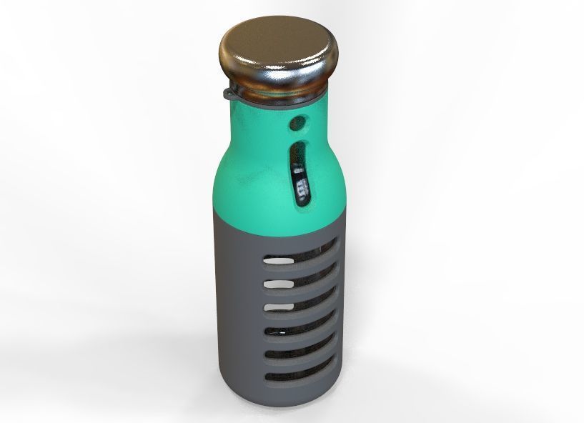 Water Bottle 3D print model_33