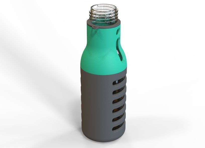 Water Bottle 3D print model_38