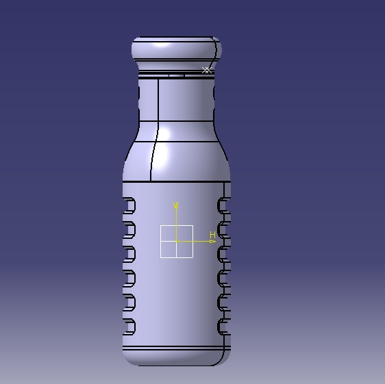 Water Bottle 3D print model_44