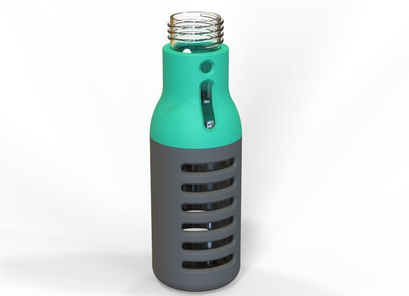 Water Bottle 3D print model_29