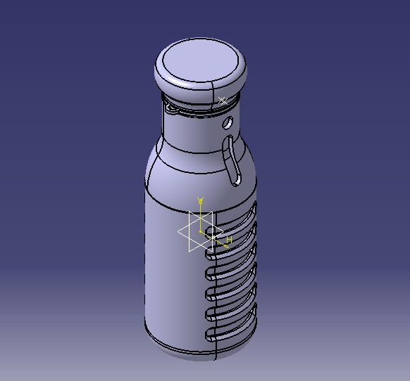 Water Bottle 3D print model_42