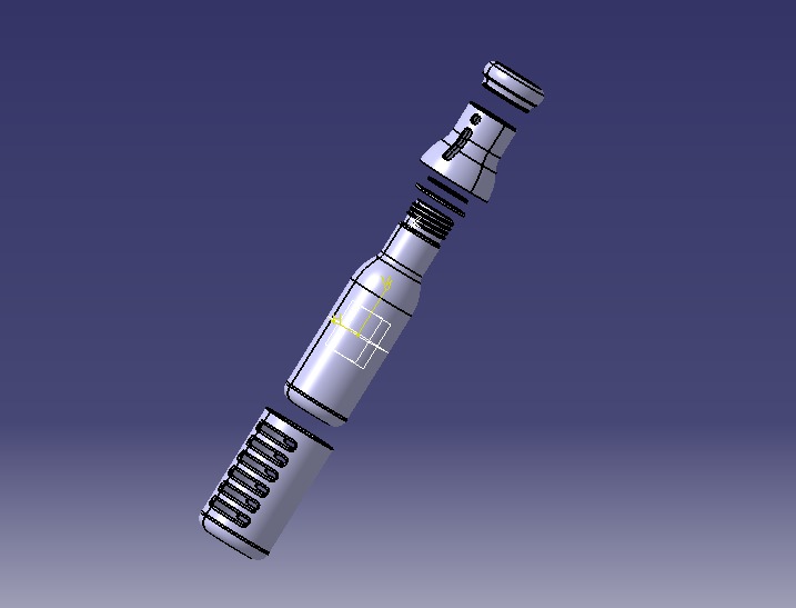 Water Bottle 3D print model_4