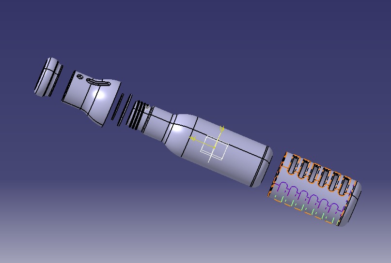 Water Bottle 3D print model_13