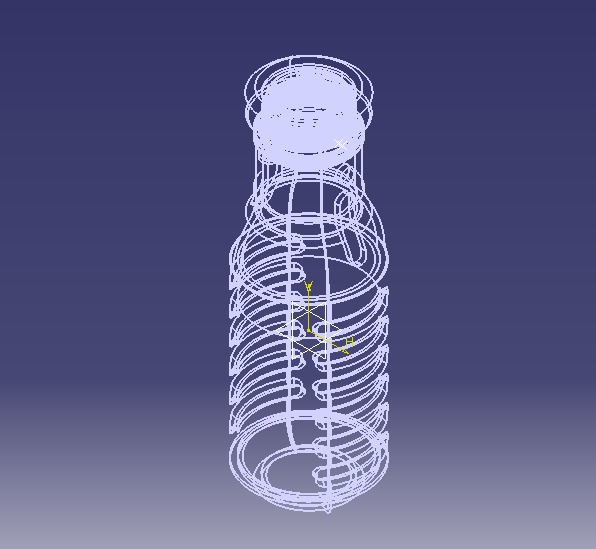 Water Bottle 3D print model_43