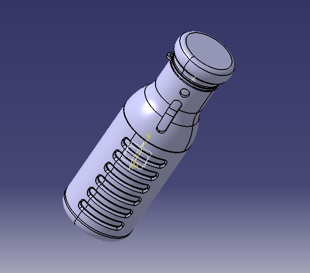 Water Bottle 3D print model_48