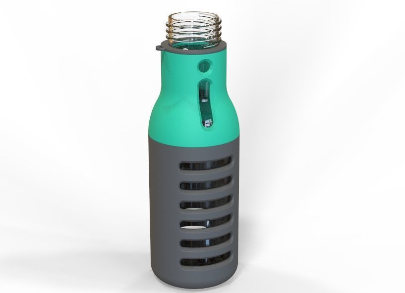 Water Bottle 3D print model_1