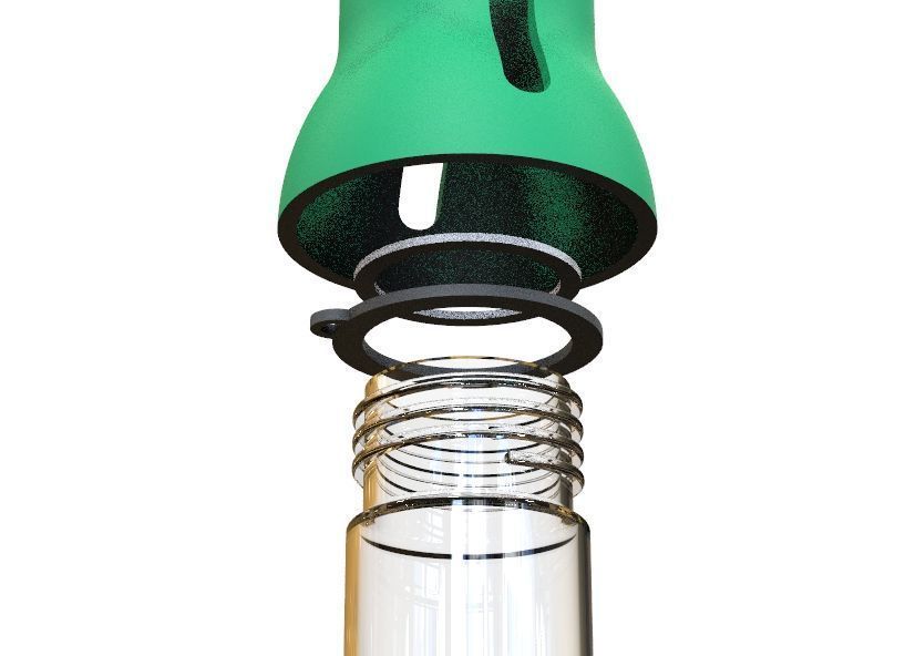 Water Bottle 3D print model_55