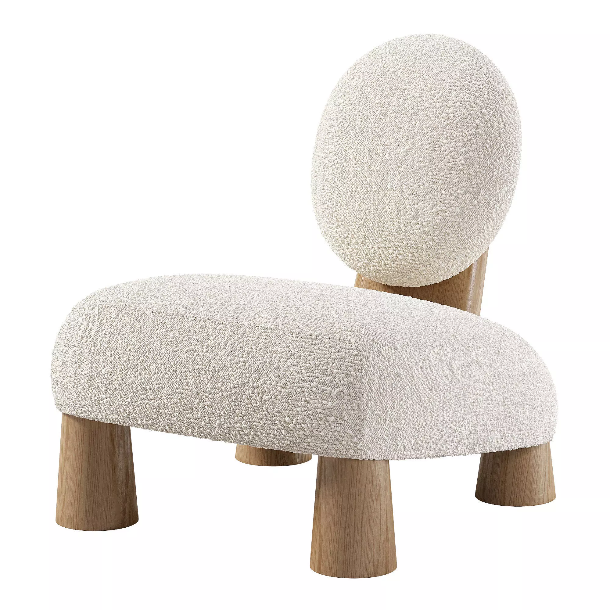 Kelly armchair Low-poly 3D model