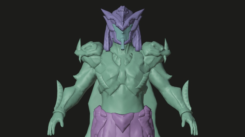 Golden Pharaoh X Suit 6 Star Animated Textures Low-poly 3D model_12