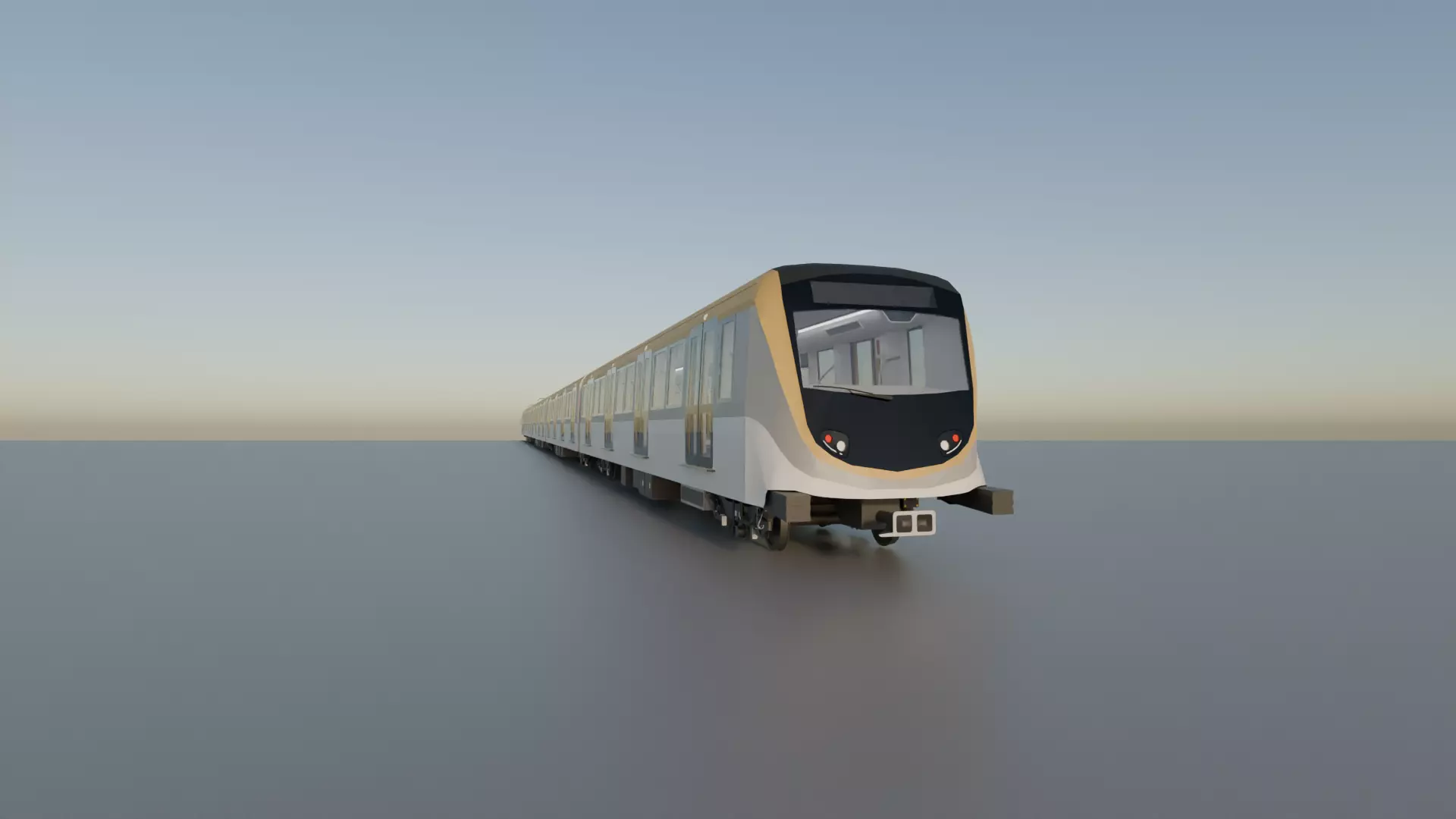 CAF Driverless Metro Low-poly 3D model_0