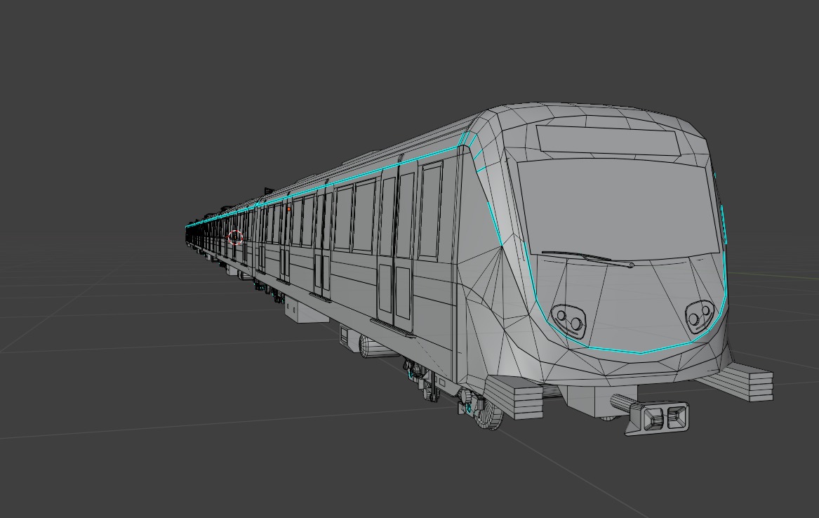 CAF Driverless Metro Low-poly 3D model_9