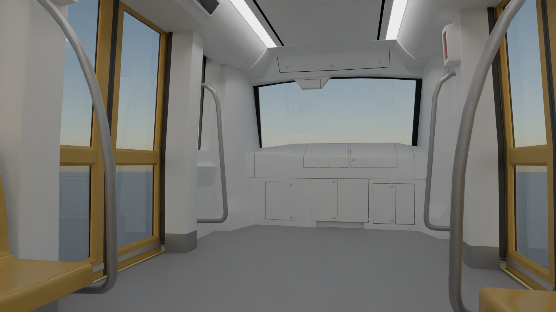 CAF Driverless Metro Low-poly 3D model_2