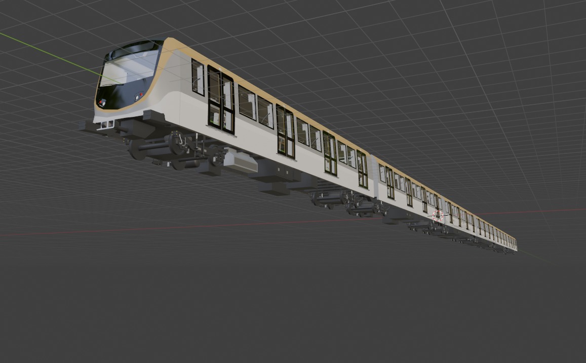 CAF Driverless Metro Low-poly 3D model_8