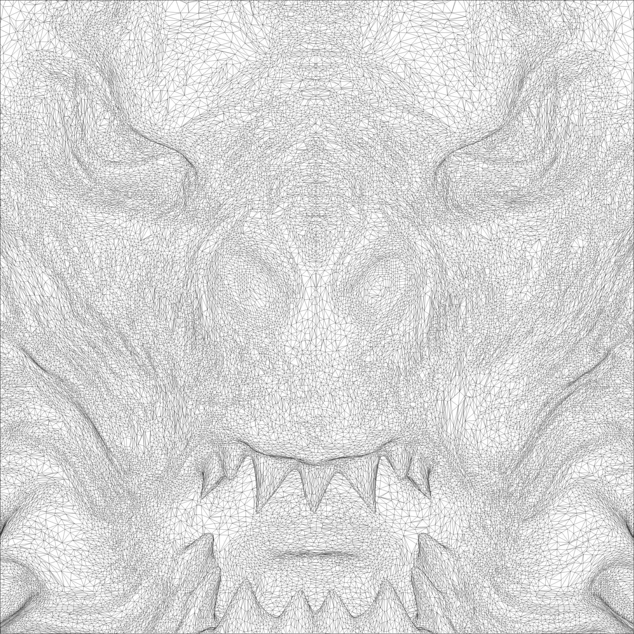 Dragon Head Relief No11 STL file for 3d Printing or CNC 3D print model_12