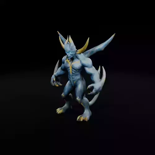 Thunder Beast - Rig-Ready 3D Game Model with Animation Low-poly 3D model