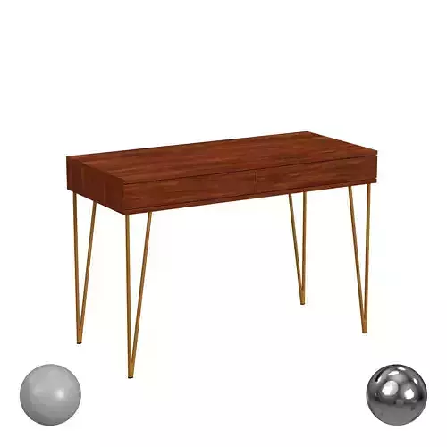 Pine Two Drawer Desk