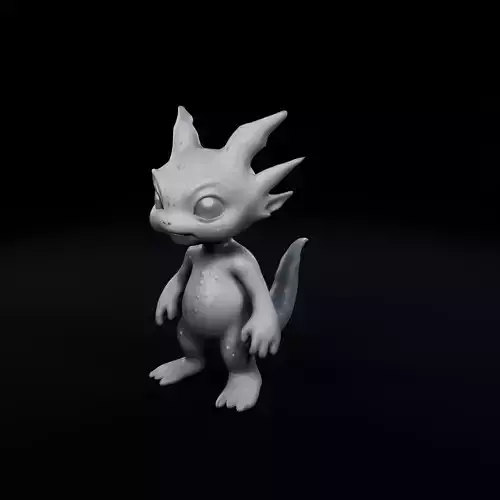 Lunar Creature - Game-Ready 3D Character Low-poly 3D model