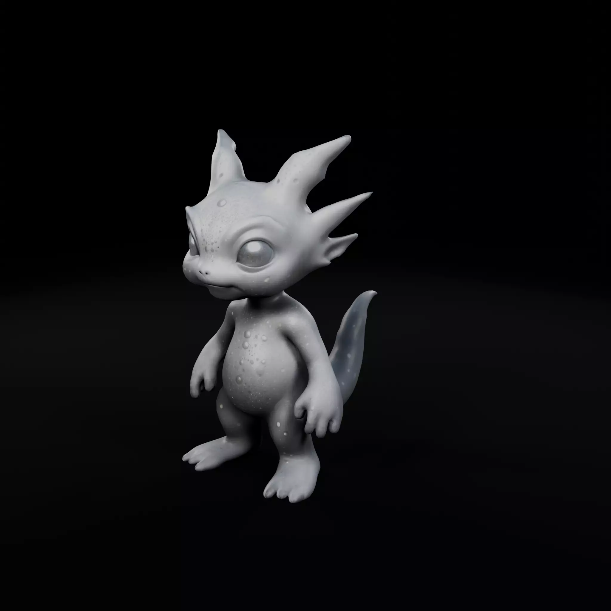 Lunar Creature - Game-Ready 3D Character Low-poly 3D model_0