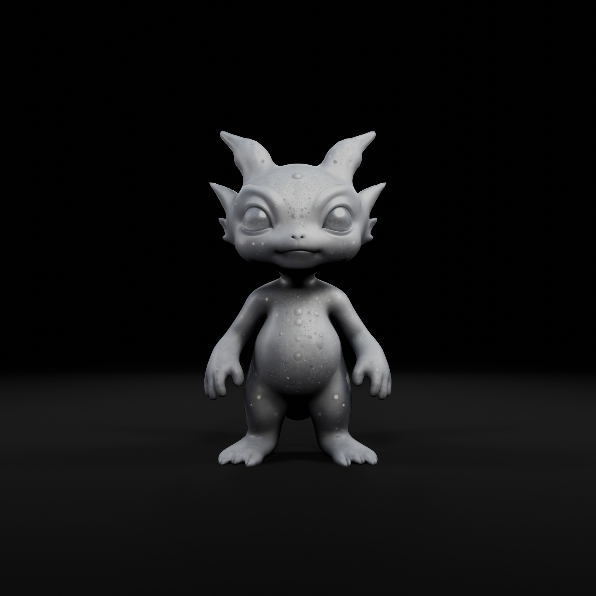 Lunar Creature - Game-Ready 3D Character Low-poly 3D model_1