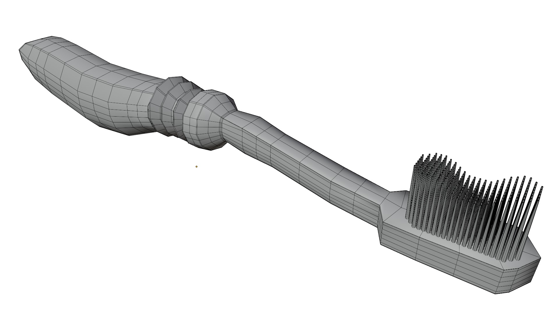 Tooth Brush Low-poly 3D model_11