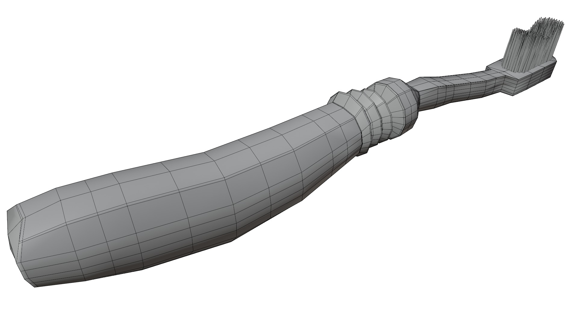 Tooth Brush Low-poly 3D model_9