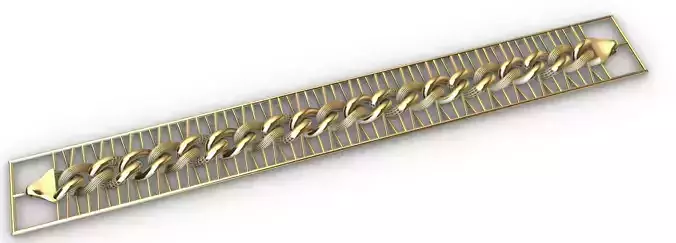 Gold bracelet chains new collection 33-42 3D print models