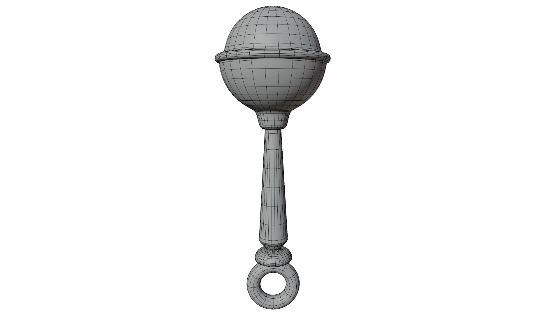 Rattle Toy Low-poly 3D model_12