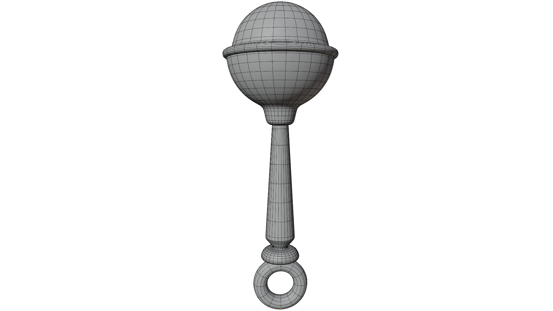 Rattle Toy Low-poly 3D model_15