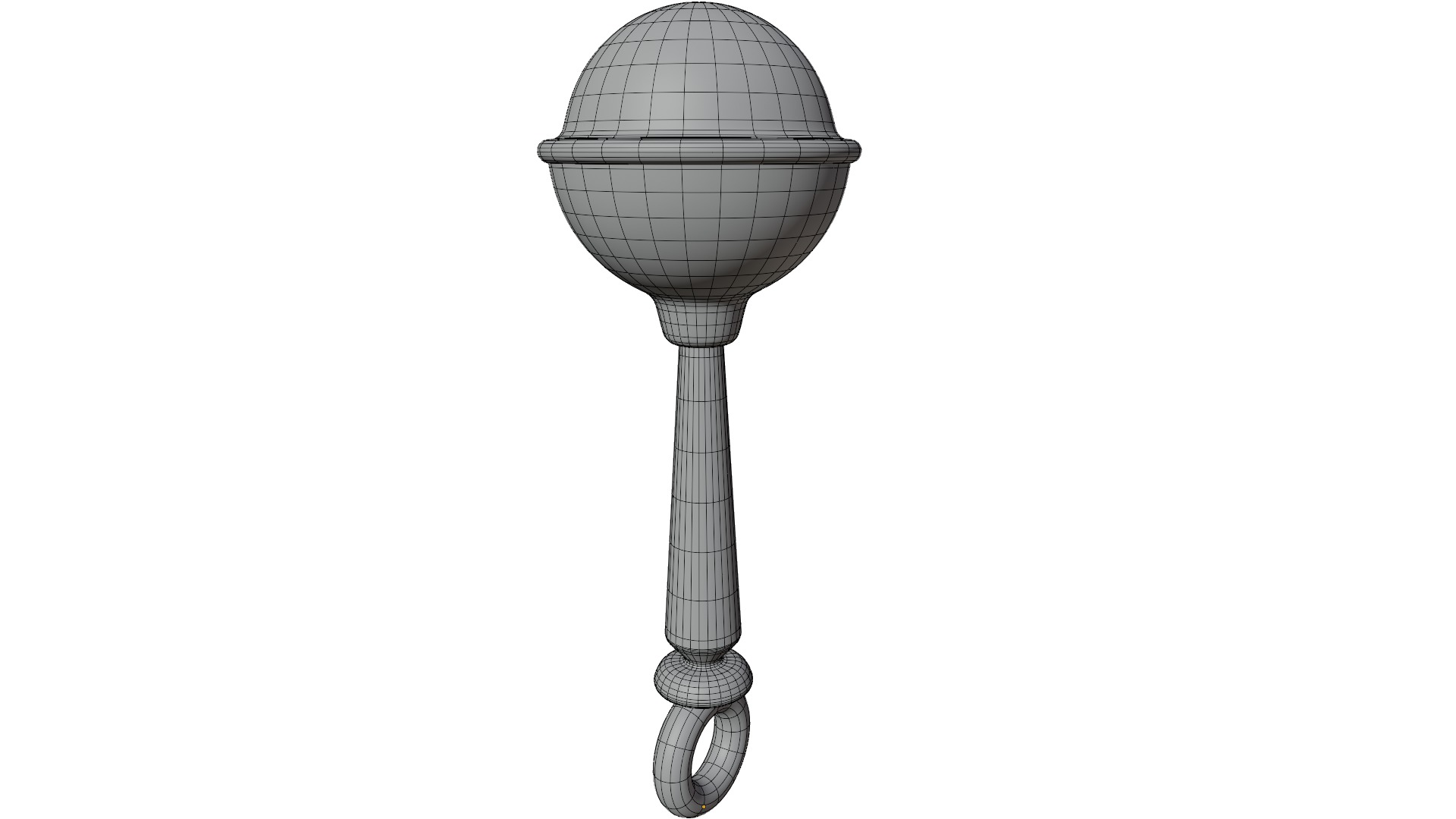 Rattle Toy Low-poly 3D model_13
