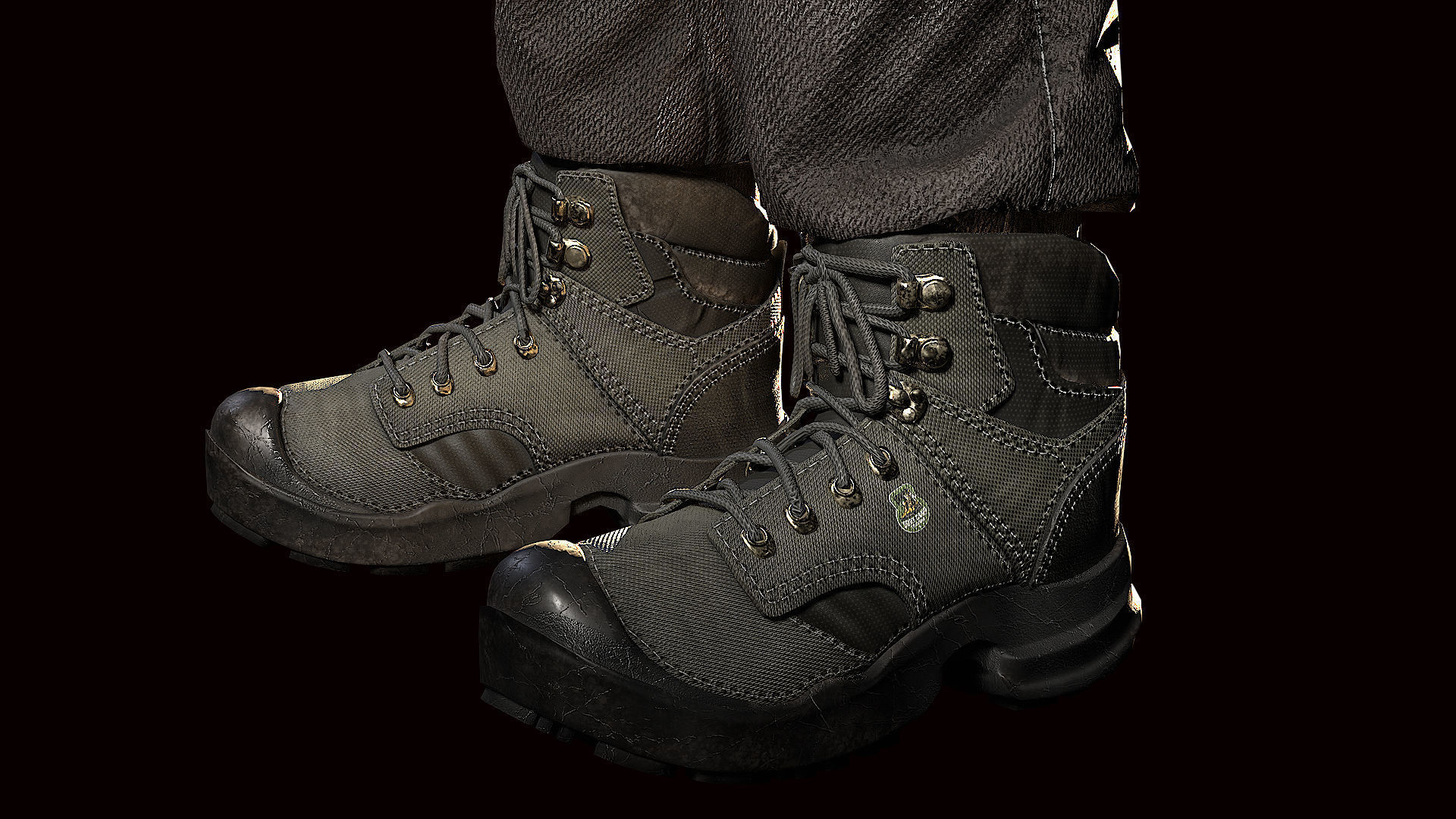 MODULAR SOLDIER FUTURE SCI FI GAME READY CHARACTER LOW POLY Low-poly 3D model_9