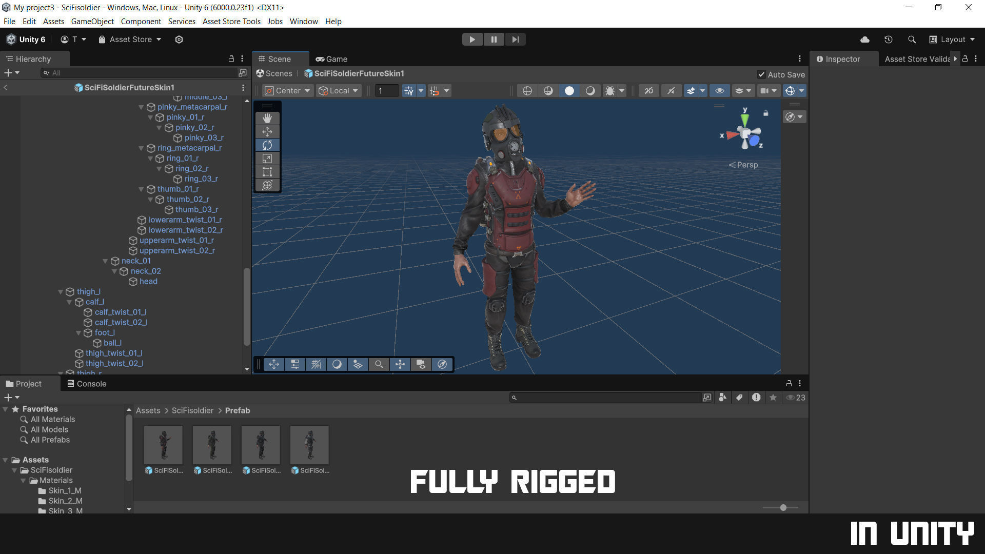 MODULAR SOLDIER FUTURE SCI FI GAME READY CHARACTER LOW POLY Low-poly 3D model_33