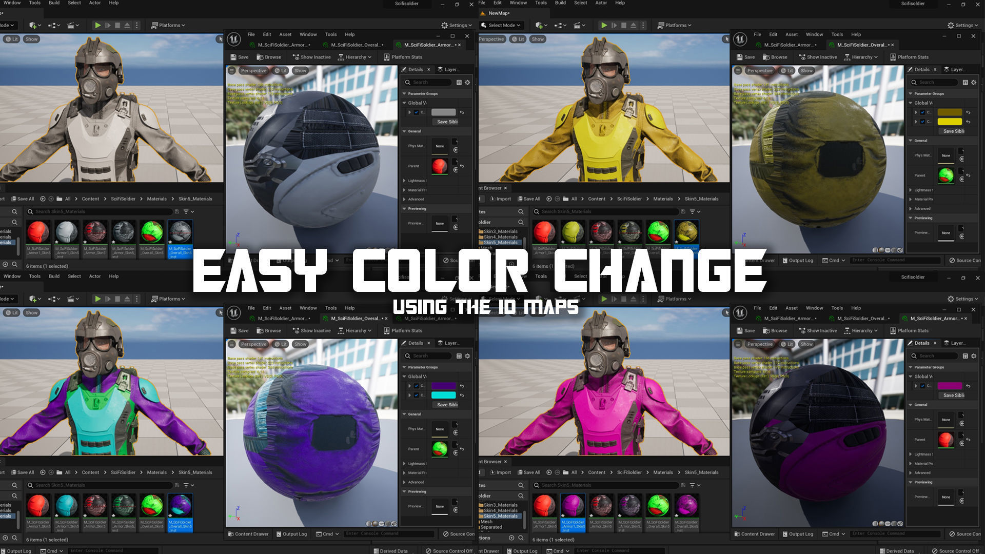 MODULAR SOLDIER FUTURE SCI FI GAME READY CHARACTER LOW POLY Low-poly 3D model_19