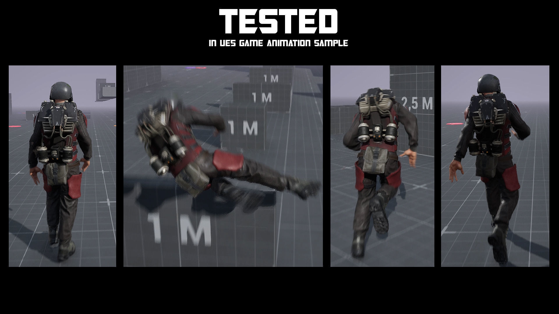 MODULAR SOLDIER FUTURE SCI FI GAME READY CHARACTER LOW POLY Low-poly 3D model_20