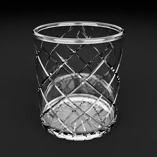 Premium design crystal glass 3D model
