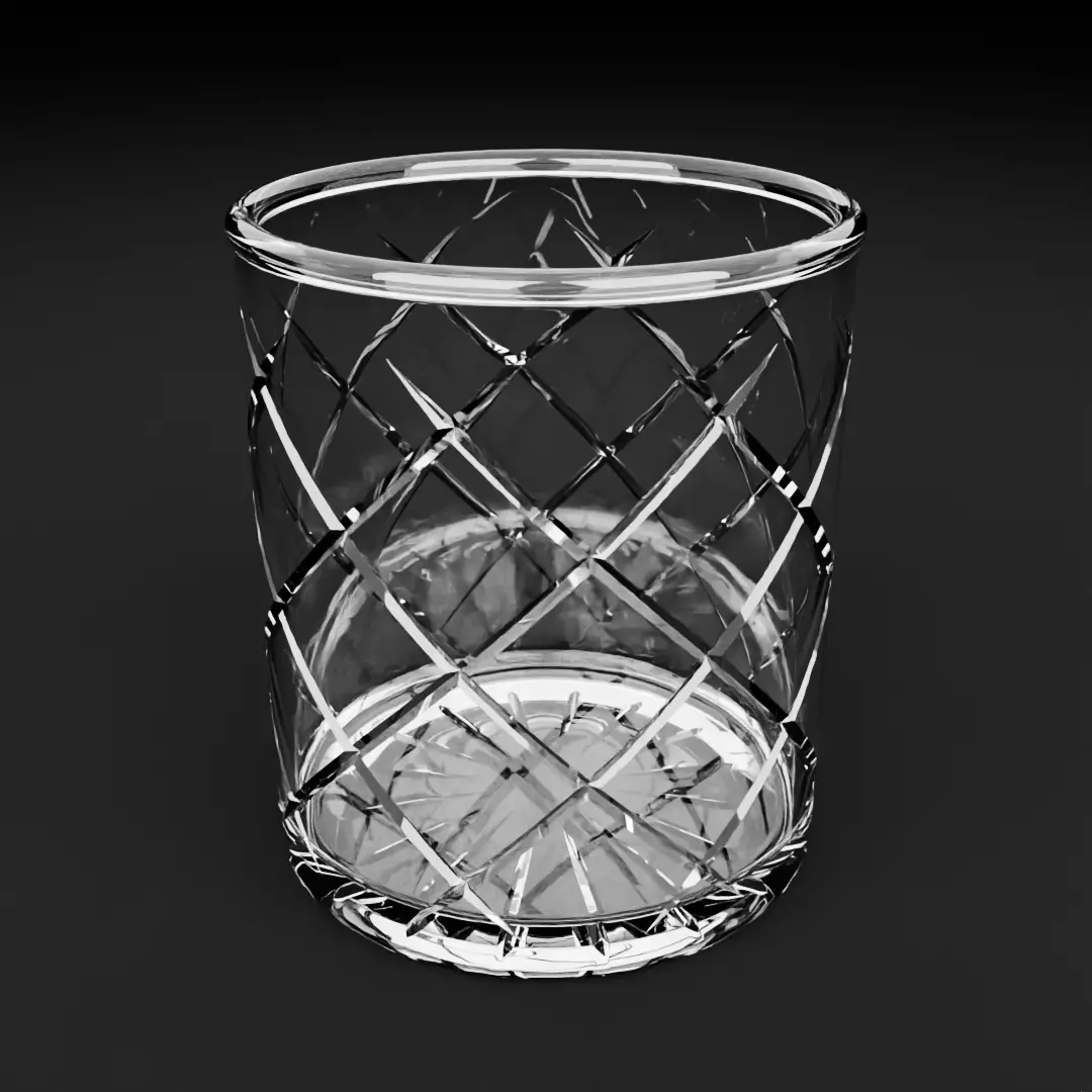 Premium design crystal glass 3D model 3D model_0