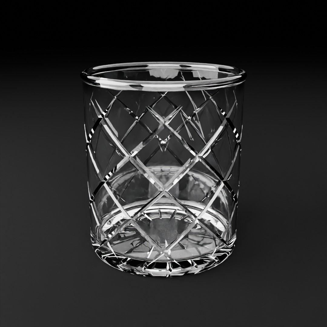 Premium design crystal glass 3D model 3D model_5