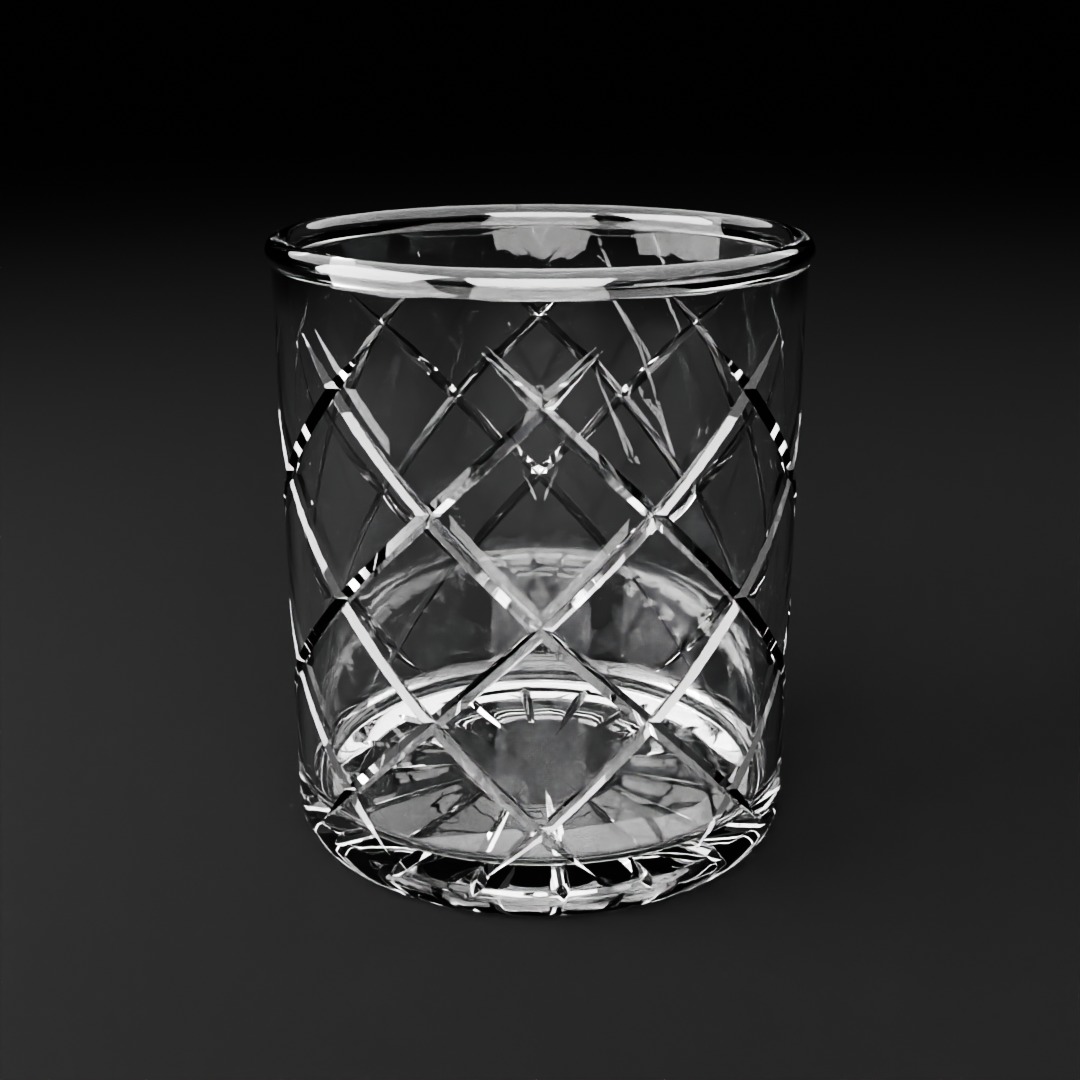 Premium design crystal glass 3D model 3D model_2