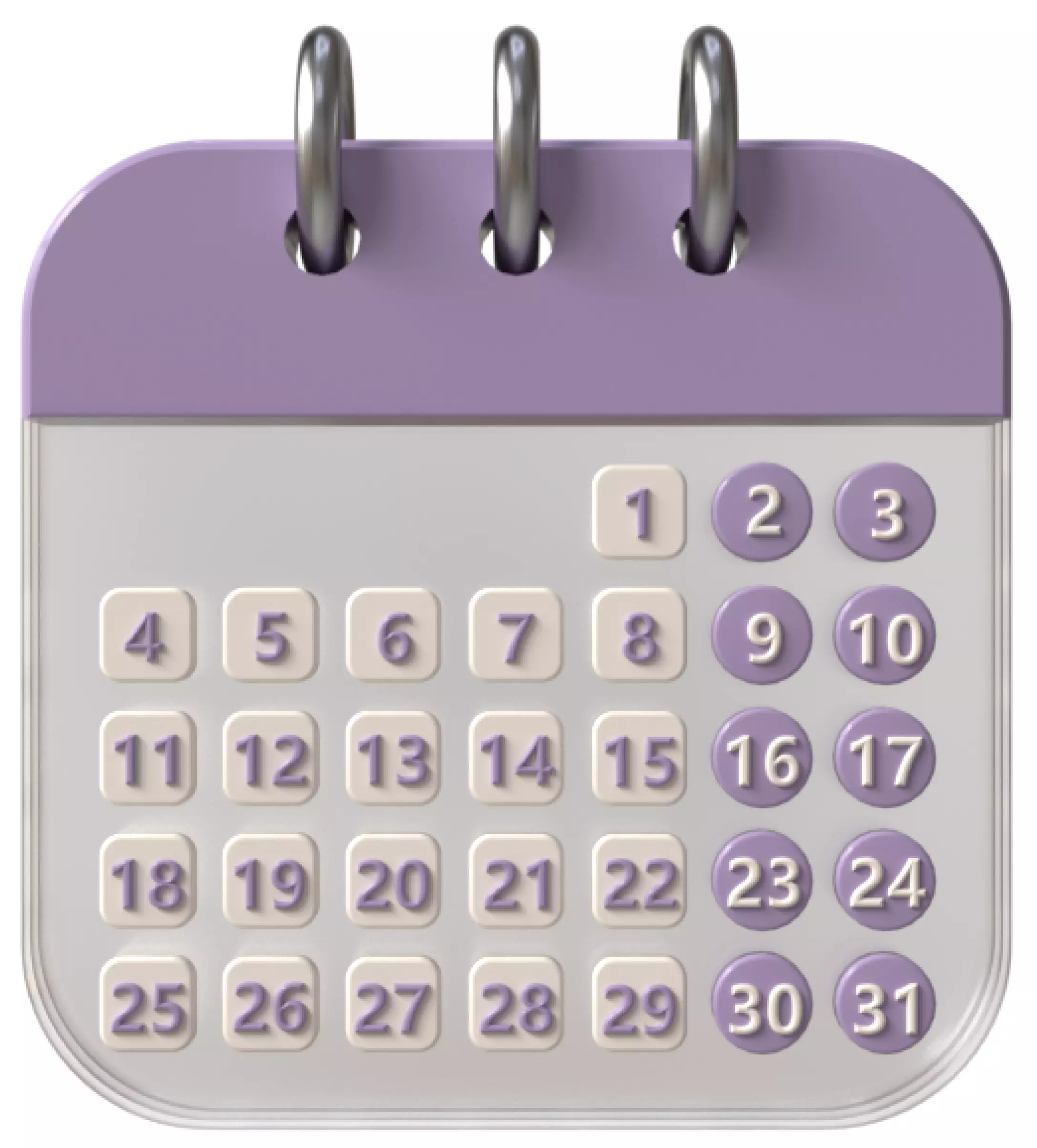 calendar Free 3D model
