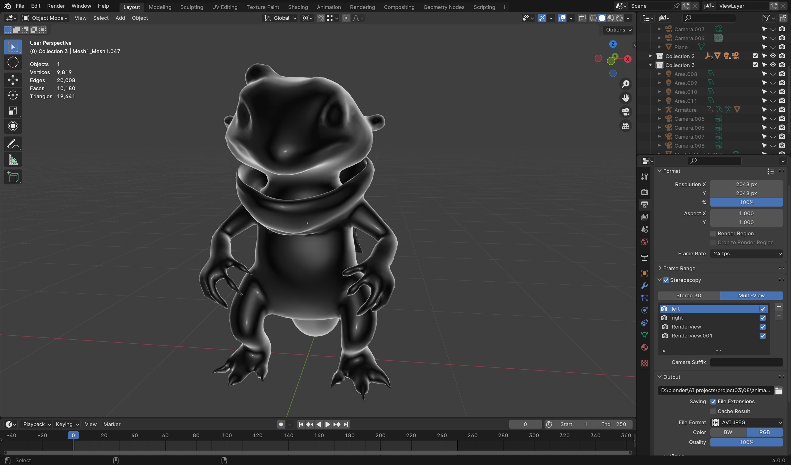 Sand Creator - Game-Ready 3D Character Low-poly 3D model_8