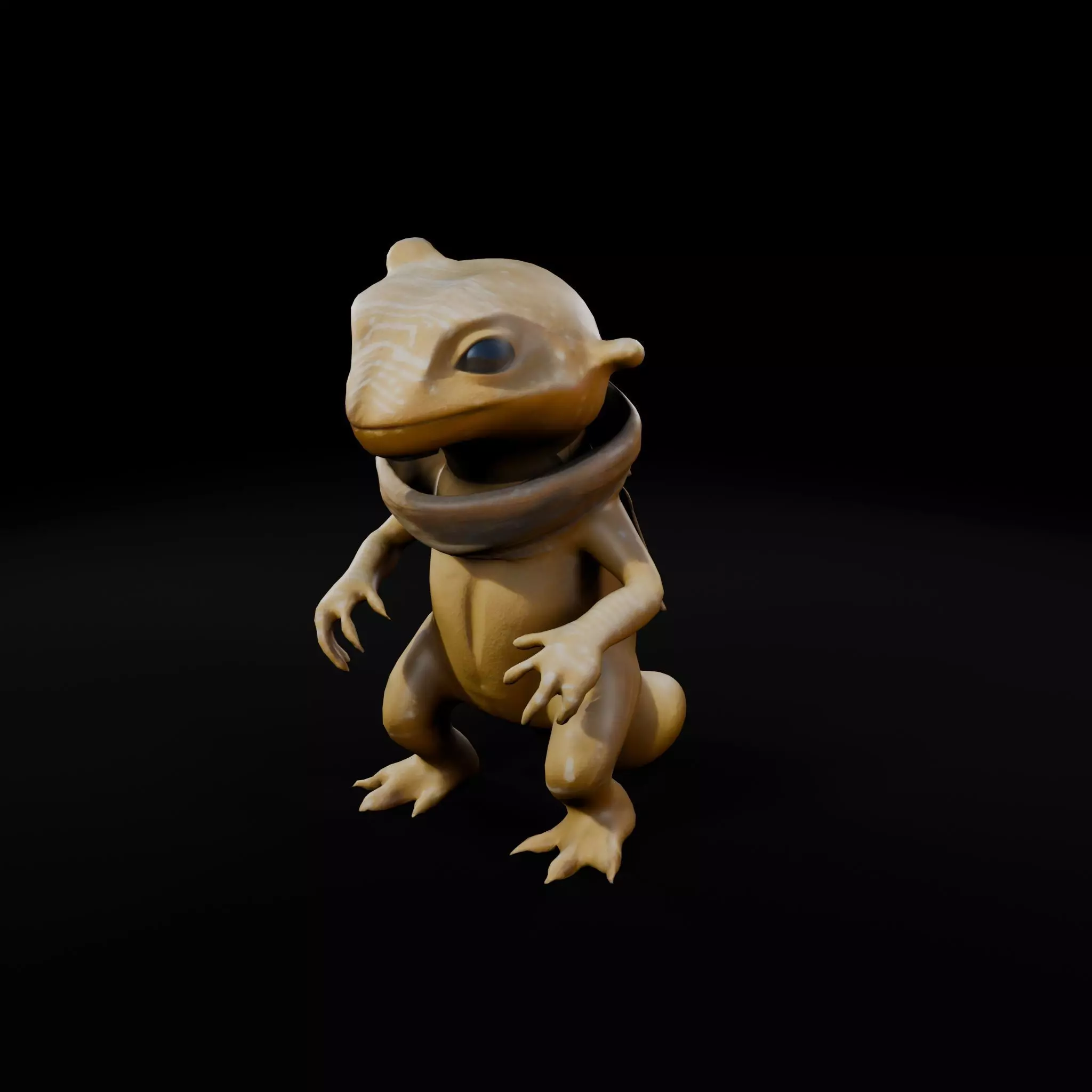 Sand Creator - Game-Ready 3D Character Low-poly 3D model_0