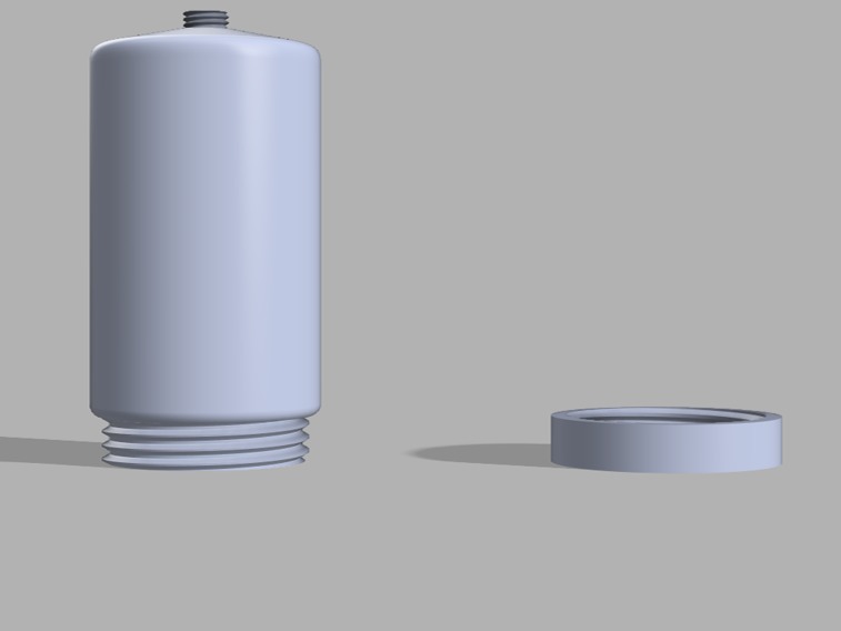 Resuable Shampoo bottle 3D print model_2