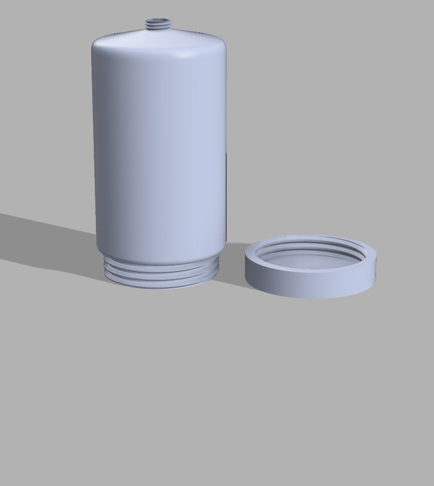 Resuable Shampoo bottle 3D print model_4