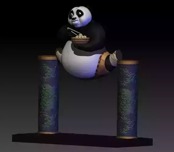 kung fu panda po 3D print model