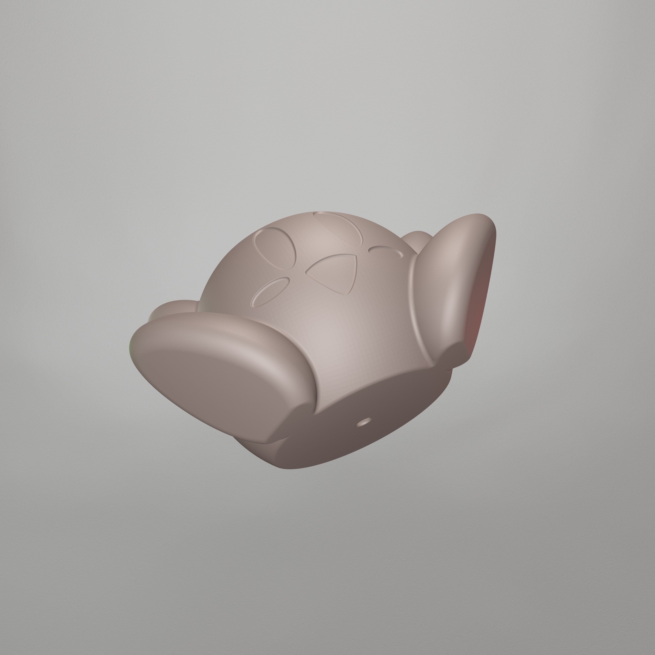 Cute Kirby Planter STL File - 099 3D print model_13
